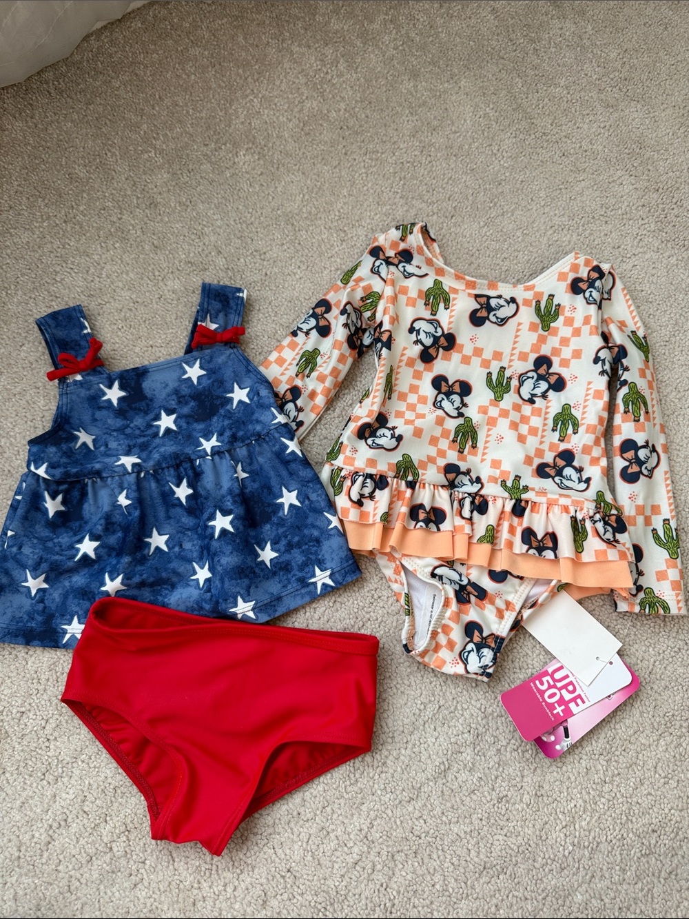 2 swimsuits (sold together) - 12 month girls